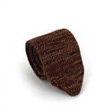 Cravate en tricot chiné multicolore