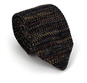 Cravate en maille chinée multicolore