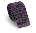 Cravate en tricot moucheté violet