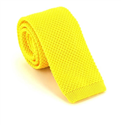 Cravate en tricot unie jaune