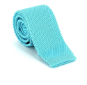 Cravate en tricot unie bleu ciel