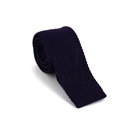 Cravate en tricot unie violet