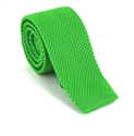 Cravate en tricot unie vert clair