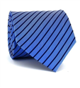 Cravate à Rayures Bleues