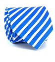 Cravate à Rayures Bleues et Blanches