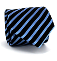 Cravate à Rayures Bleues et Noires