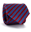 Cravate à Rayures Bleues et Rouges