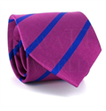 Cravate à rayures fuchsia