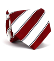 Cravate à Rayures Rouge et Blanche