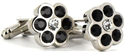 Boutons de Manchette 6 cristaux