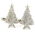 Boutons de Manchettes Sapin de Noël