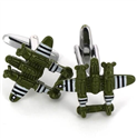 Boutons de Manchettes Avions de Guerre