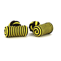 Boutons de Manchette Baril Jaune et Noir