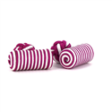 Boutons de Manchettes Baril Fuchsia et Blanc