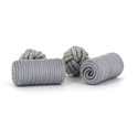 Boutons de Manchette Baril Gris Clair