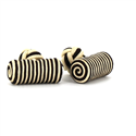 Boutons de Manchettes Baril Noir et Nacre