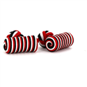 Boutons de Manchette Baril Rouge, Noir et Blanc