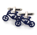 Boutons de Manchettes Vélos Bleus