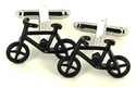 Boutons de Manchettes Vélos Noirs
