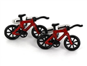 Boutons de Manchettes Vélos Rouges