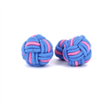 Boutons de Manchette Grande Boule Céleste et Rose