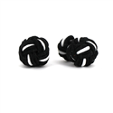 Boutons de Manchette Boule Grande Noir et Blanc