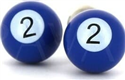 Boutons de Manchettes Boules de Billard Bleu 2