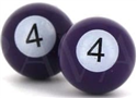 Boutons de Manchette Boules de Billard Violet 4