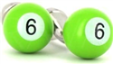 Boutons de Manchette Boules de Billard Vertes 6