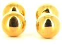Boutons de Manchette Boules Dorées