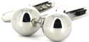 Boutons de Manchette Boules Métalliques