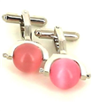 Boutons de Manchette Boules Roses