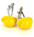 Boutons de Manchettes Casques de Chantier