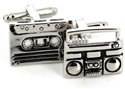 Boutons de Manchettes Cassette et Radiocassette