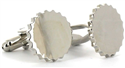 Boutons de Manchette en argent plaqué