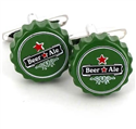 Boutons de Manchette Capsules de Bière