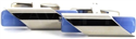 Boutons de Manchette cylindriques bleus