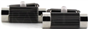 Boutons de Manchettes Cylindriques Noires