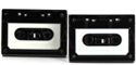 Boutons de Manchettes Ruban Cassette