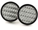 Boutons de Manchette circulaires gris