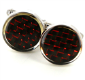 Boutons de Manchette circulaires noirs