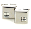 Boutons de Manchette en cristaux blancs