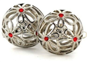 Boutons de Manchette Cristaux Floral II