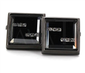 Boutons de Manchette Cristaux Noirs II