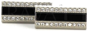 Boutons de Manchette en cristaux rectangulaires