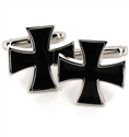 Boutons de Manchette Croix Noire