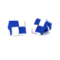 Boutons de Manchette Carré Bleu et Blanc