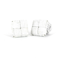 Boutons de Manchette carré blanc