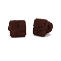 Boutons de Manchette Carré Chocolat