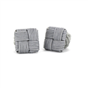 Boutons de Manchette carrés gris clair